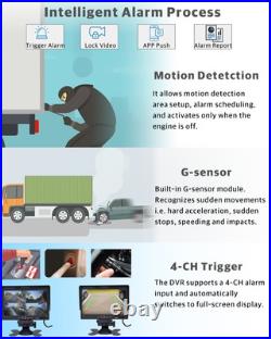 8CH 1080P WIFI GPS 4G Truck DVR MDVR Backup Camera System 10 Screen Remote View