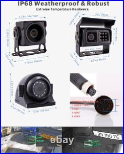 8CH 1080P WIFI GPS 4G Truck DVR MDVR Backup Camera System 10 Screen Remote View