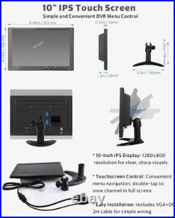 8CH 1080P WIFI GPS 4G Truck DVR MDVR Backup Camera System 10 Screen Remote View