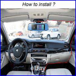 8'' 4G 1080P Auto DVR Camera GPS Wifi Android 5.1 Car Rear View Mirror Dash Cam