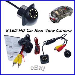 8 LED Car Rear View Camera Night Vision Car Reversing Backup For Parking Monitor