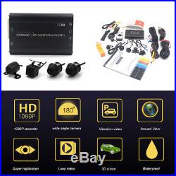 8 in 1 Car 360° 3D Surround View Driving System DVR with 4x Camera Night Vision