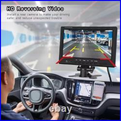 9Quad Monitor+2x4PIN Rear View Backup Cameras+2x10m 12V 24V For Truck Carvan RV