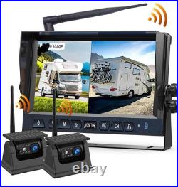 9 1 ch DVR Monitor Magnetic Standby Mode Solar Wireless Backup Camera RVs Truck