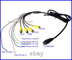 9 4CH Monitor Car Bus Truck Backup Reverse System + 4x IR Rear View Camera Kit 9 4CH Monitor Car Bus Truck Backup Reverse System + 4x IR Rear View Camera Kit