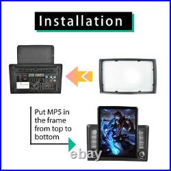 9.5 Car Vertical Touch Screen Player With Rear View Camera Radio Stereo Carplay