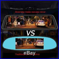 9.88'' Car DVR Rear View Mirror Backup Camera Video Recorder 4G WiFi ADAS GPS BT