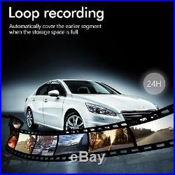 9.88'' Dual Lens Car DVR Dash Cam Front Rear View Mirror Camera Video Recorder