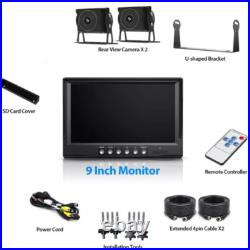9 DVR Monitor BSD AI AHD Front Rear View Camera Backup For Rv Truck Motorhome 9 DVR Monitor BSD AI AHD Front Rear View Camera Backup For Rv Truck Motorhome