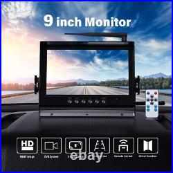 9 Digital Wireless Monitor DVR 1080P Side/Rear View Backup Camera For Truck Kit 9 Digital Wireless Monitor DVR 1080P Side/Rear View Backup Camera For Truck Kit