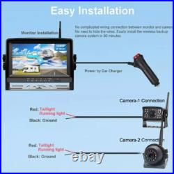 9 Digital Wireless Monitor DVR 1080P Side/Rear View Backup Camera For Truck Kit 9 Digital Wireless Monitor DVR 1080P Side/Rear View Backup Camera For Truck Kit