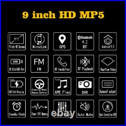 9 HD Car Stereo Radio 1 Din GPS Navigation Bluetooth WiFi MP5 FM Audio Player