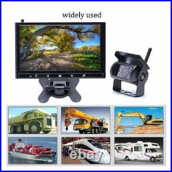 9 HD Monitor + 4 Wireless Rear View Camera Backup Night Vision For RV Truck Bus