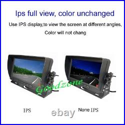 9 IPS Rear View DVR Monitor + AHD 1080P 8 LED Backup Camera RV Bus Truck 5m/15m