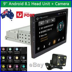 9 Inch Android 8.1 Touch Screen GPS FM WIFI In-dash Head Unit Rear view Camera