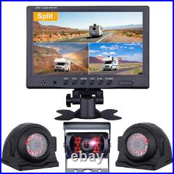 9 Monitor 4Pin Car Rear View Backup Reverse Camera Kit Night Vision For Truck