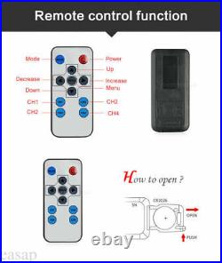 9 QUAD SPLIT MONITOR SCREEN 4x REAR VIEW BACKUP CCD CAMERA SYSTEM FOR TRUCK RV