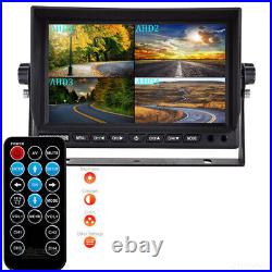 9 Quad DVR Split Screen Monitor AHD 4PIN Backup 1080p Camera for Truck Caravan 9 Quad DVR Split Screen Monitor AHD 4PIN Backup 1080p Camera for Truck Caravan