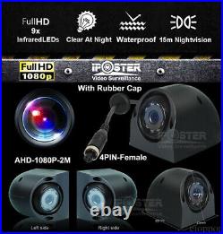 9 Quad DVR Split Screen Monitor AHD 4PIN Backup 1080p Camera for Truck Caravan 9 Quad DVR Split Screen Monitor AHD 4PIN Backup 1080p Camera for Truck Caravan