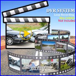 9'' Quad Digital Wireless DVR Monitor + 3x Rear View Camera for Truck Trailer RV