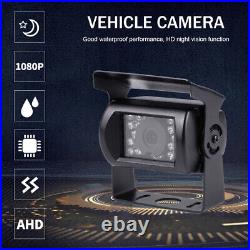 9 Quad Monitor 4CCD Cameras Reversing Backup Camera Kit System For Truck RV Van