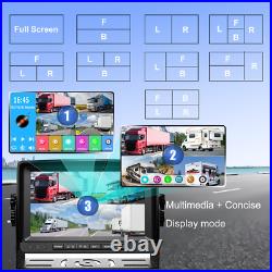 9 Quad Monitor DVR Loop Recording 4x 1080P Front Side Rear View Camera Truck RV 9 Quad Monitor DVR Loop Recording 4x 1080P Front Side Rear View Camera Truck RV