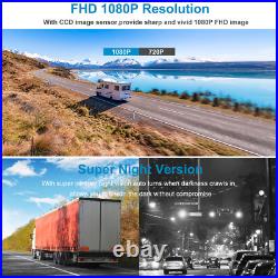 9 Quad Monitor DVR Loop Recording 4x 1080P Front Side Rear View Camera Truck RV 9 Quad Monitor DVR Loop Recording 4x 1080P Front Side Rear View Camera Truck RV