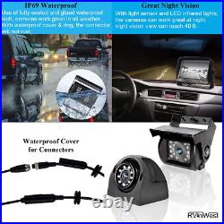 9 Quad Monitor DVR Video Recorder + 4x Side Rear View Backup Camera For Truck