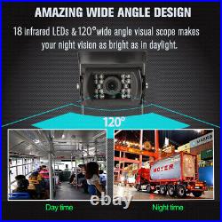 9 Quad Monitor Screen Car CCD Backup Rear View Camera For RV Truck Trailer Bus