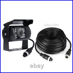 9 Quad Monitor Screen Car Rear View Backup CCD Camera System 12-24v Truck Van