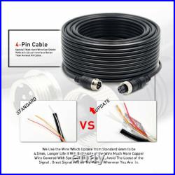 9 Quad Monitor Screen Car Rear View Backup CCD Camera System 12-24v Truck Van