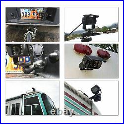 9 Quad Screen Monitor Car Rear View Back Up Camera Kit For Bus Truck Rv 12-24v