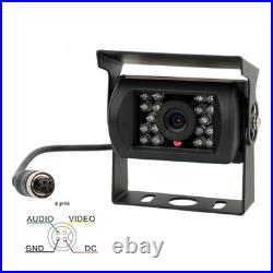 9 Quad Split Monitor 12-24V IR Backup Camera KIT For Truck Reversing Rear View