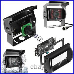 9 Quad Split Monitor HD Side Rear View Back Camera For Semi Truck RV Caravan