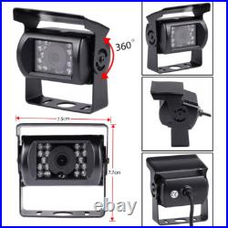 9 Quad Split Monitor Screen +2X Rear View Backup Camera System For Bus Truck RV