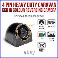 9 Quad Split Monitor Screen + 4x Side Rear View Backup Camera For Bus Truck RV 9 Quad Split Monitor Screen + 4x Side Rear View Backup Camera For Bus Truck RV