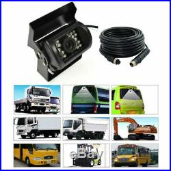 9 Quad Split Monitor Screen + Rear View Backup Camera System For Bus Truck RV