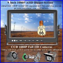 9 Quad Split Screen DVR Monitor + 4x IR Backup Rear View Camera System for Bus 9 Quad Split Screen DVR Monitor + 4x IR Backup Rear View Camera System for Bus