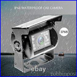 9 Rear Back Up Camera System For Bus Truck Rv Ag Quad Split Monitor Screen Kit