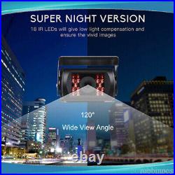 9 Rear Back Up Camera System For Bus Truck Rv Ag Quad Split Monitor Screen Kit