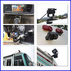 9 Rear Back Up Camera System For Bus Truck Rv Ag Quad Split Monitor Screen Kit