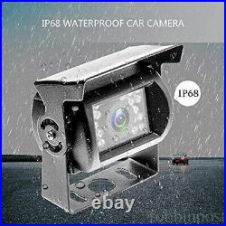 9 Rear Back Up Camera System For Bus Truck Rv Ag Quad Split Monitor Screen Kit