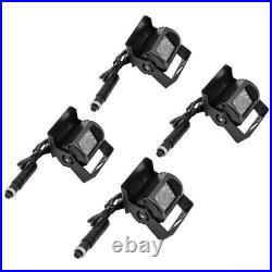 9 Rear Back Up Camera System For Bus Truck Rv Ag Quad Split Monitor Screen Kit