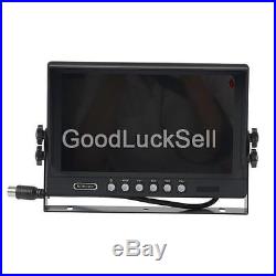 9 TFT LCD Car Rear View Backup Monitor+4 IR Night Vision Waterproof Camera Kit