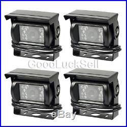 9 TFT LCD Car Rear View Backup Monitor+4 IR Night Vision Waterproof Camera Kit