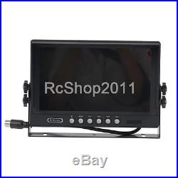9 TFT LCD Monitor + Waterproof Car Rear View IR Night Vision Backup 4 Camera