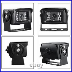 9 Touch Screen Quad DVR Monitor BT USB + Rear View Backup Cameras for Car Truck
