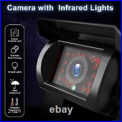 9 Video Recorder DVR Quad Monitor 4x Front Side Rear View Camera 32GB Truck Van
