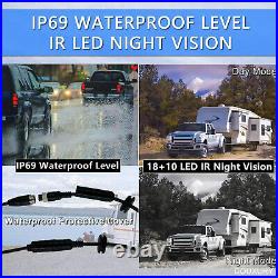 9 Video Recorder DVR Quad Monitor 4x Front Side Rear View Camera 32GB Truck Van