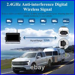 9'' Wireless Backup Camera 4 Ch Night Vision System Monitor For RV Truck Bus 9'' Wireless Backup Camera 4 Ch Night Vision System Monitor For RV Truck Bus